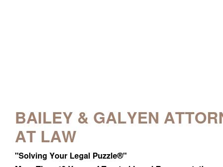 Bailey & Galyen Attorneys at Law