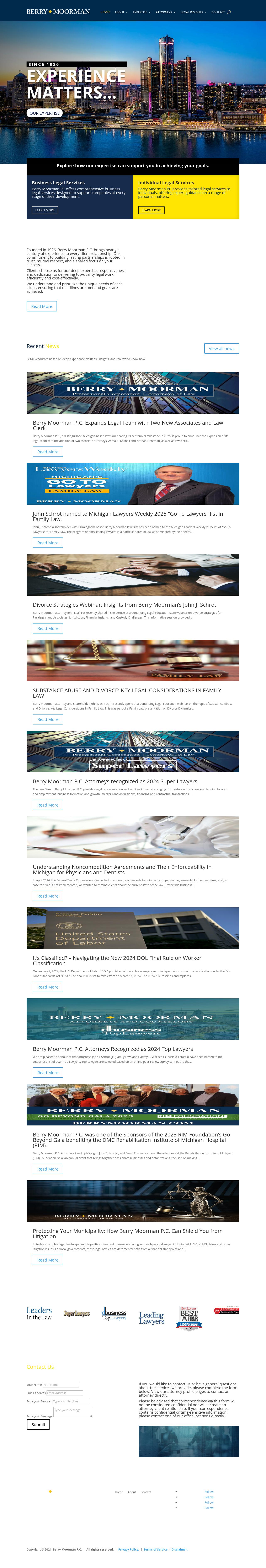 Berry Moorman PC - Ann Arbor MI Lawyers