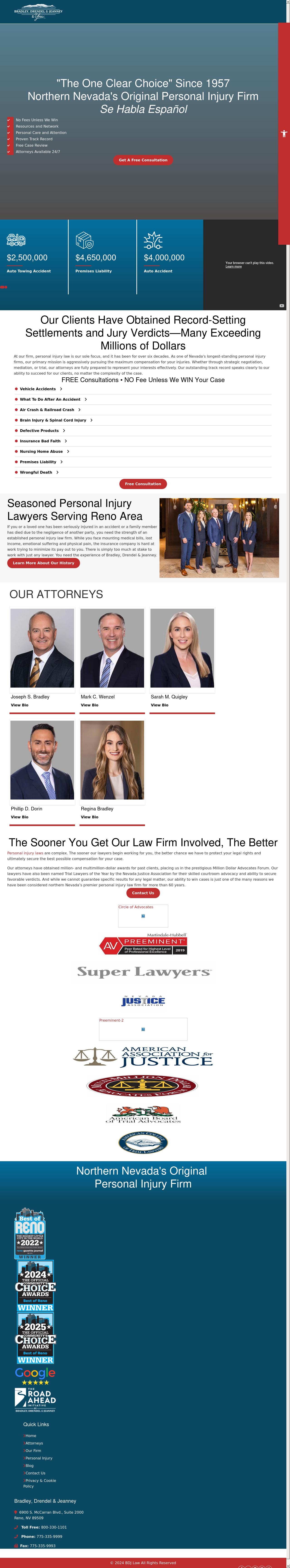 Bradley Drendel & Jeanney - Reno NV Lawyers