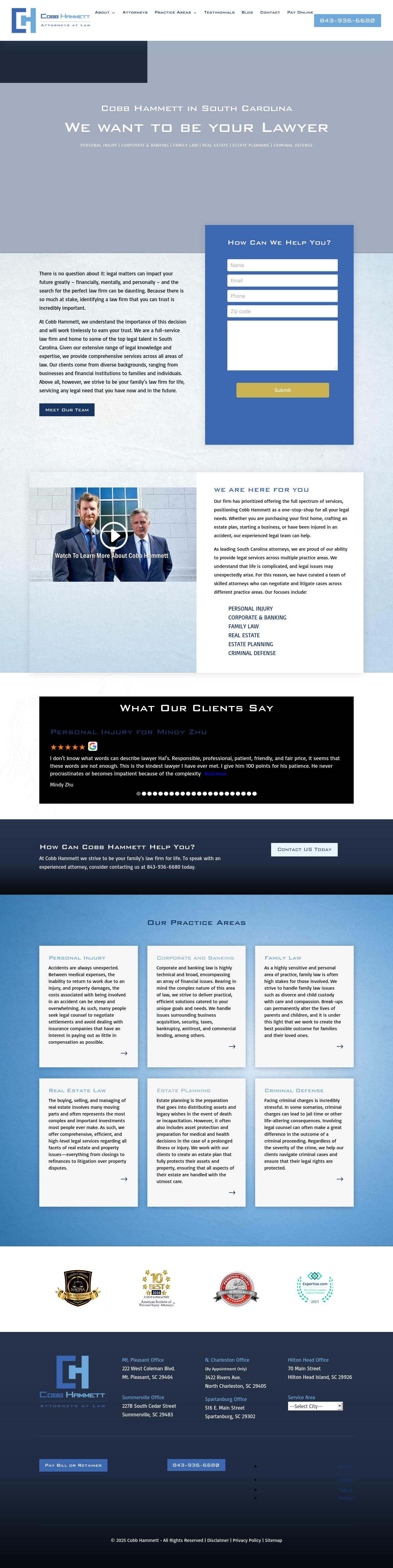 Cobb, Dill & Hammett, LLC - Mt. Pleasant SC Lawyers