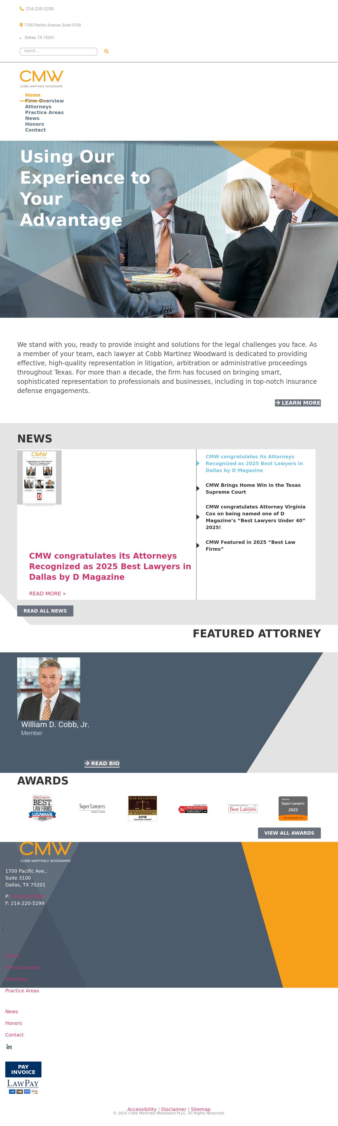 Cobb Martinez Woodward PLLC - Dallas TX Lawyers