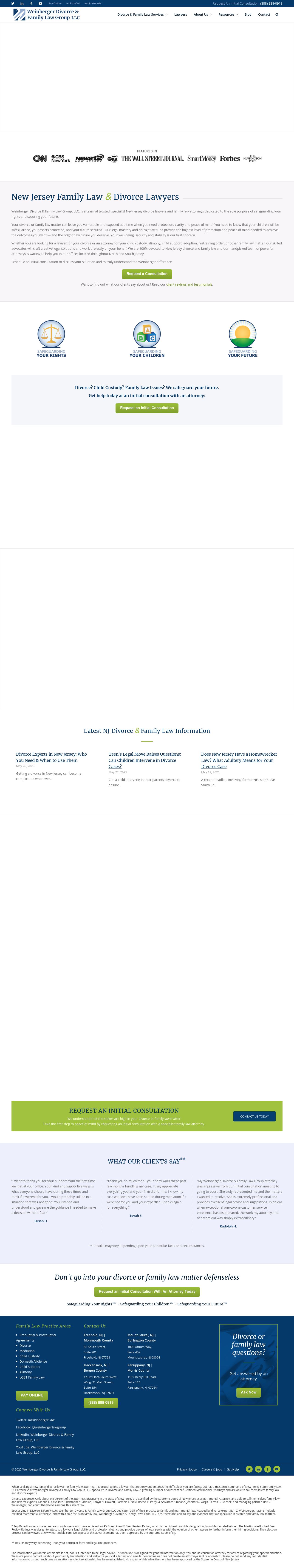 Weinberger Divorce & Family Law Group - Cranford NJ Lawyers