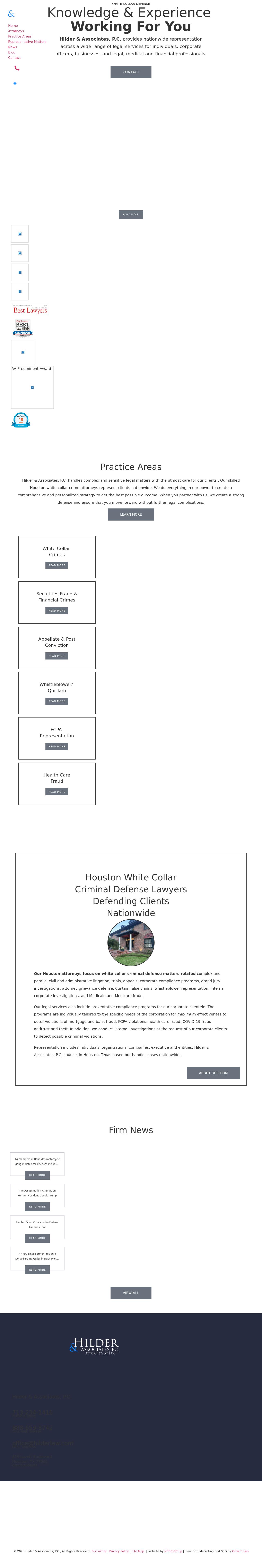 Hilder & Associates, P.C. - Houston TX Lawyers