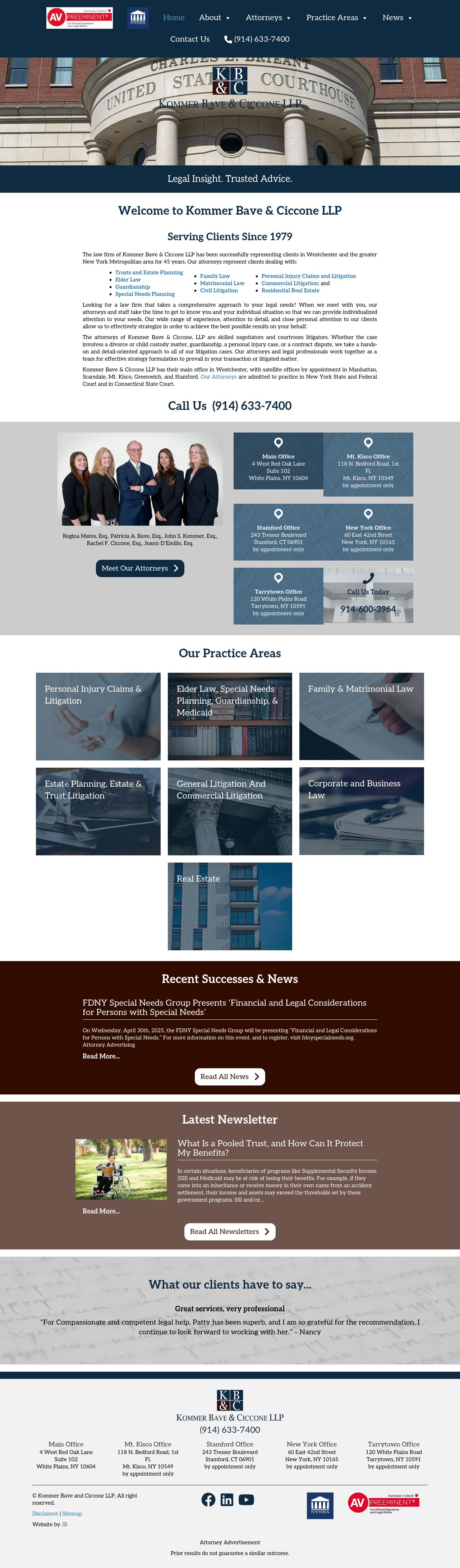 Kommer Bave & Ollman LLP - New Rochelle NY Lawyers