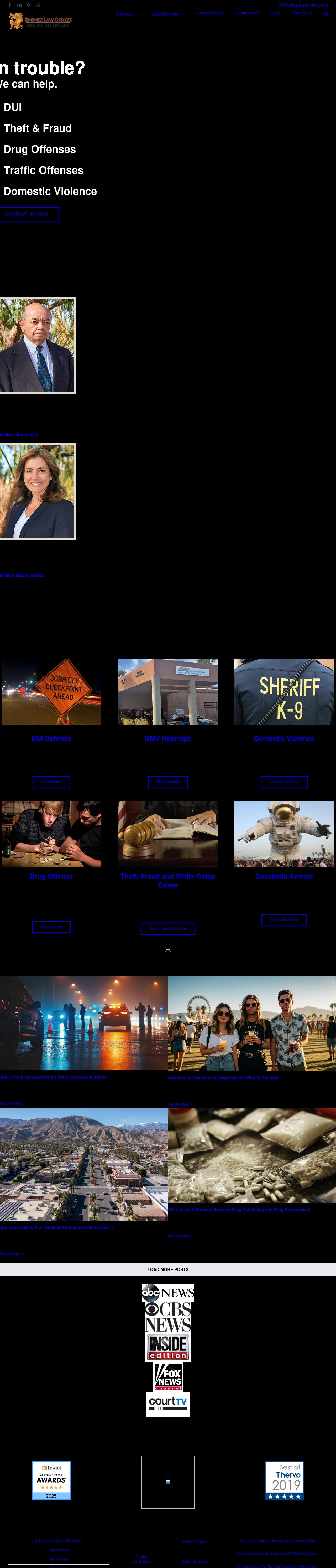Law Offices of John Jimenez - Palm Desert CA Lawyers