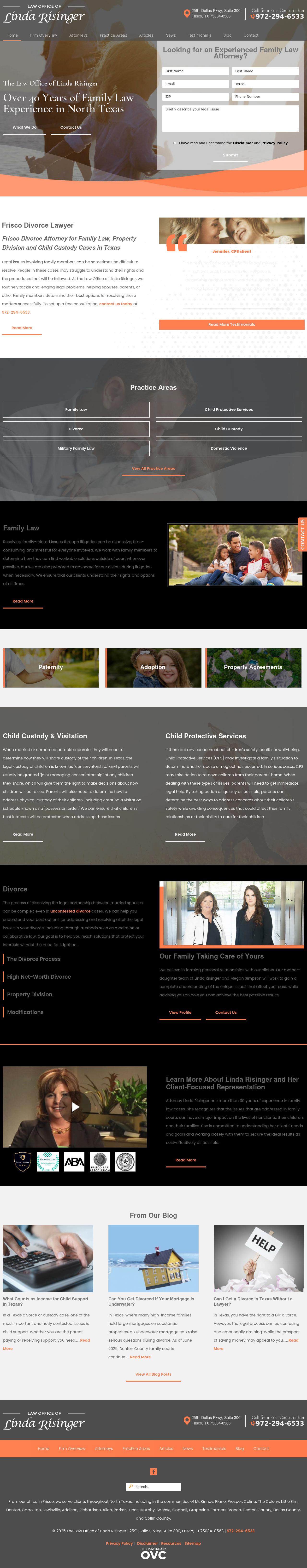 Law Offices of Linda Risinger - Frisco TX Lawyers