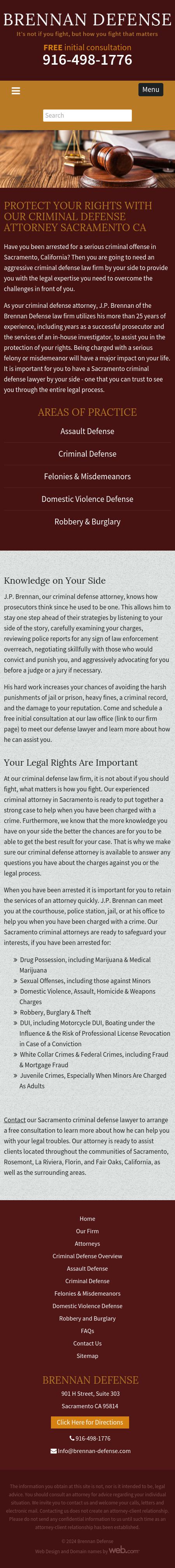 Brennan Defense - Sacramento CA Lawyers