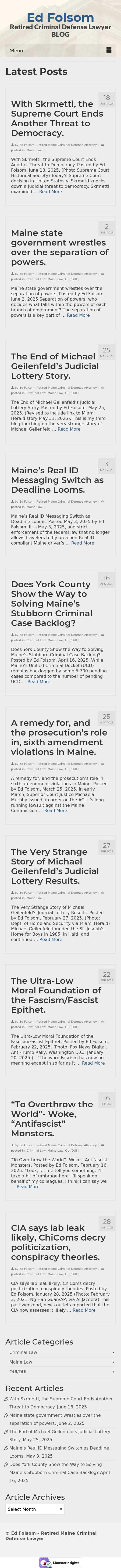 Edmund R. Folsom - Biddeford ME Lawyers