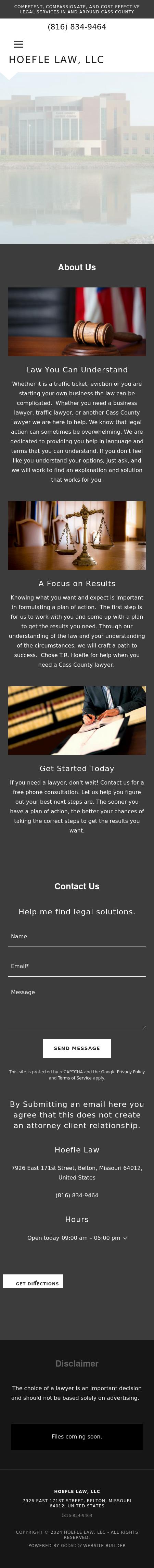 Hoefle Law LLC - Belton MO Lawyers