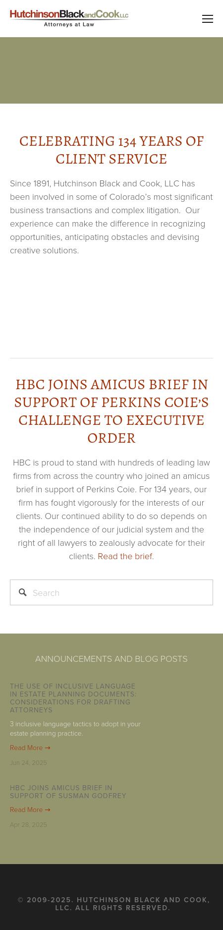 Hutchinson Black And Cook LLC - Boulder CO Lawyers