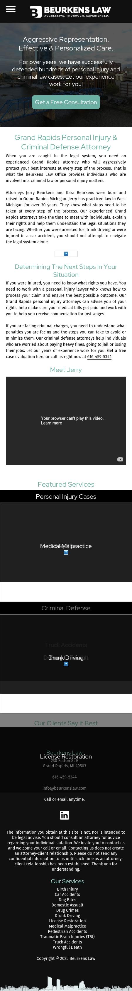 Jerry M. Beurkens Law Office - Grand Rapids MI Lawyers