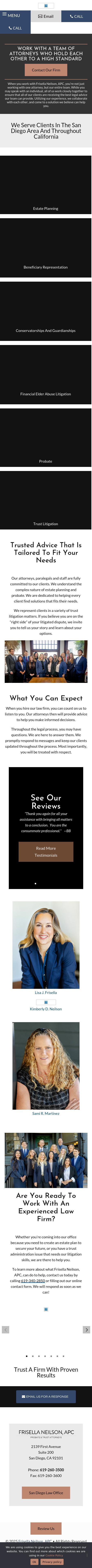 Law Office of Lisa J. Frisella, APC - San Diego CA Lawyers