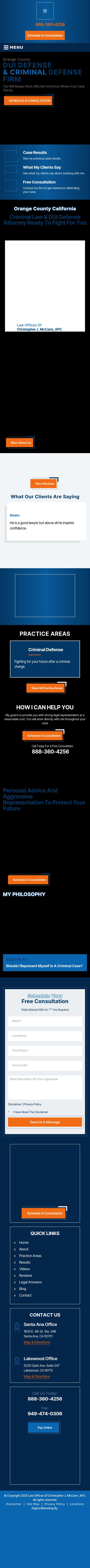 Law Offices of Christopher J. McCann - Santa Ana CA Lawyers