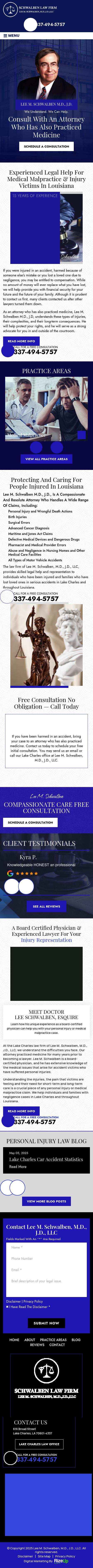 Lee M. Schwalben, M.D., J.D., LLC - Lake Charles LA Lawyers