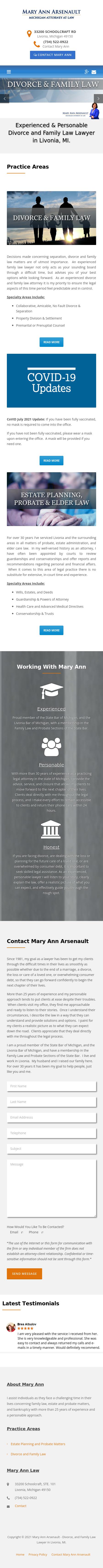 Mary A. Arsenault - Livonia MI Lawyers