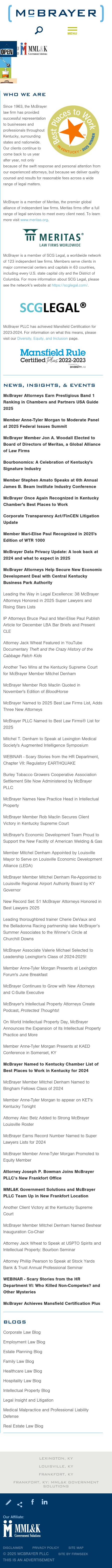 McBrayer, McGinnis, Leslie & Kirkland, PLLC - Lexington KY Lawyers