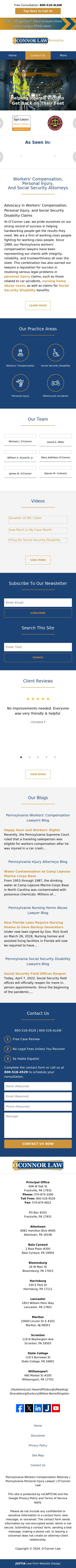 Michael J. O'Connor & Associates, LLC - Frackville PA Lawyers