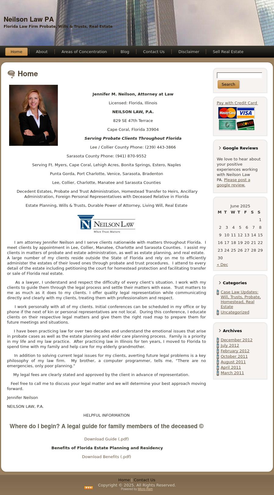 Neilson Law, P.A. - Probate, Trusts and Estates Law Firm - Cape Coral FL Lawyers