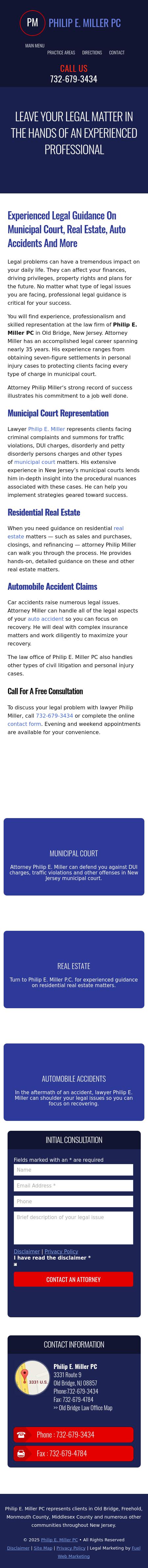 Philip E. Miller PC - Old Bridge NJ Lawyers