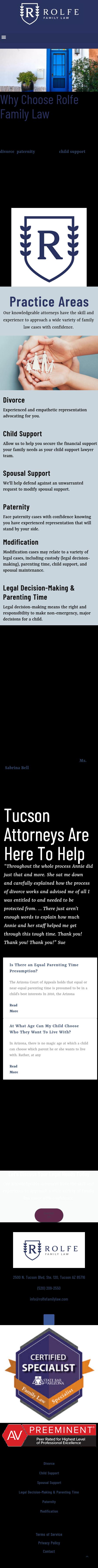 Rolfe Hinderaker, PLLC - Tucson AZ Lawyers