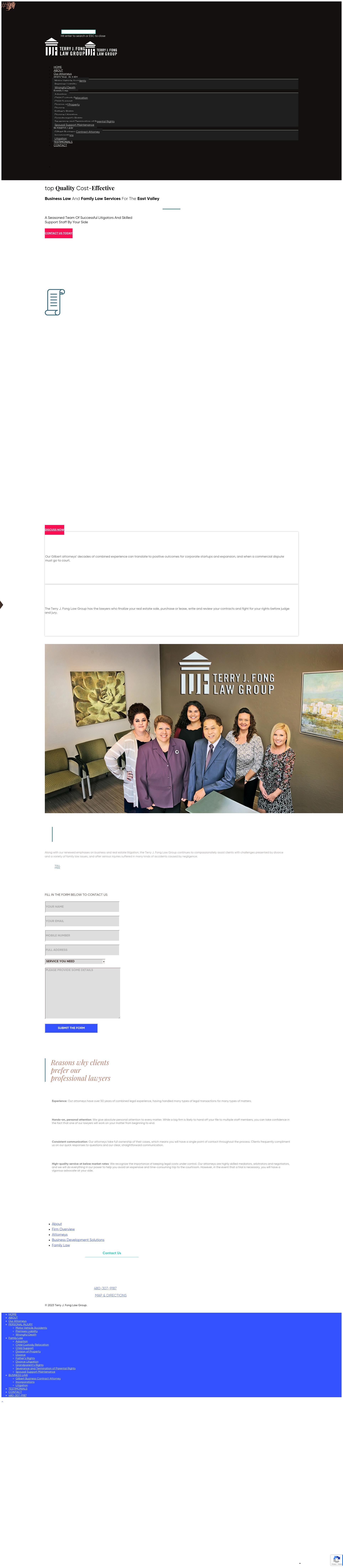 Terry J. Fong Law Group - Gilbert AZ Lawyers