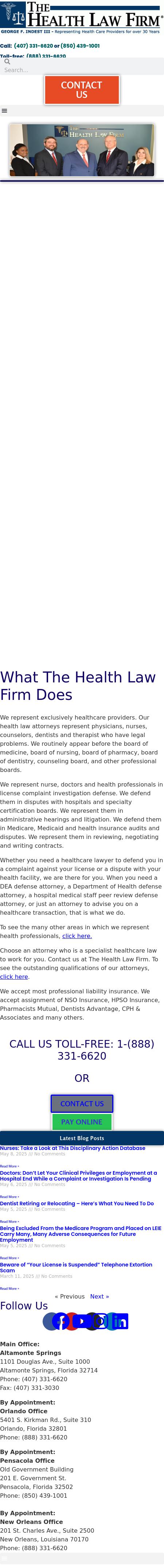 The Health Law Firm - Altamonte Springs FL Lawyers
