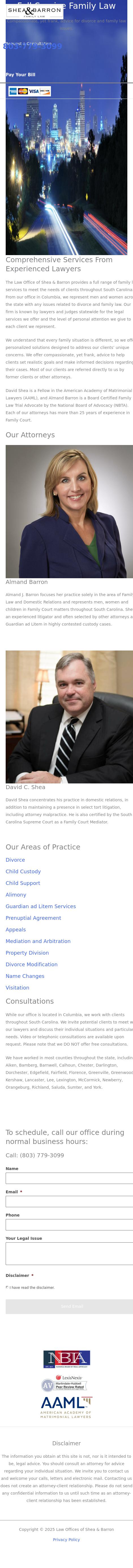 The Law Offices of Shea & Barron - Columbia SC Lawyers