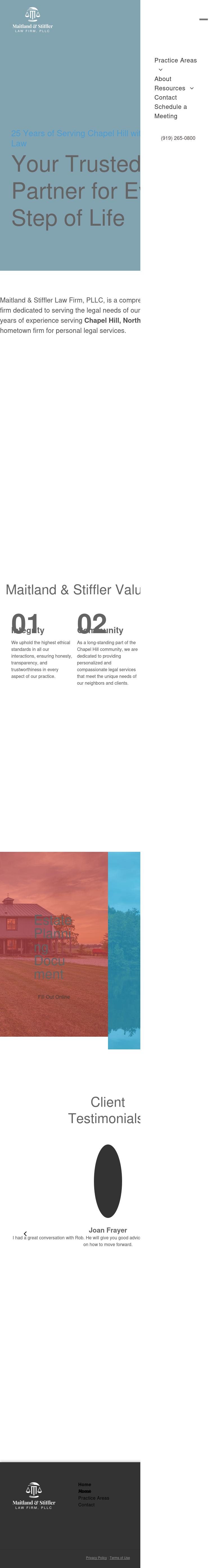 The Maitland Law Firm, PLLC - Chapel Hill NC Lawyers