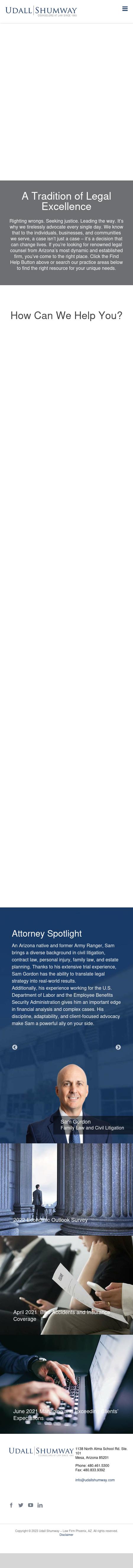 Udall Shumway PLC - Mesa AZ Lawyers
