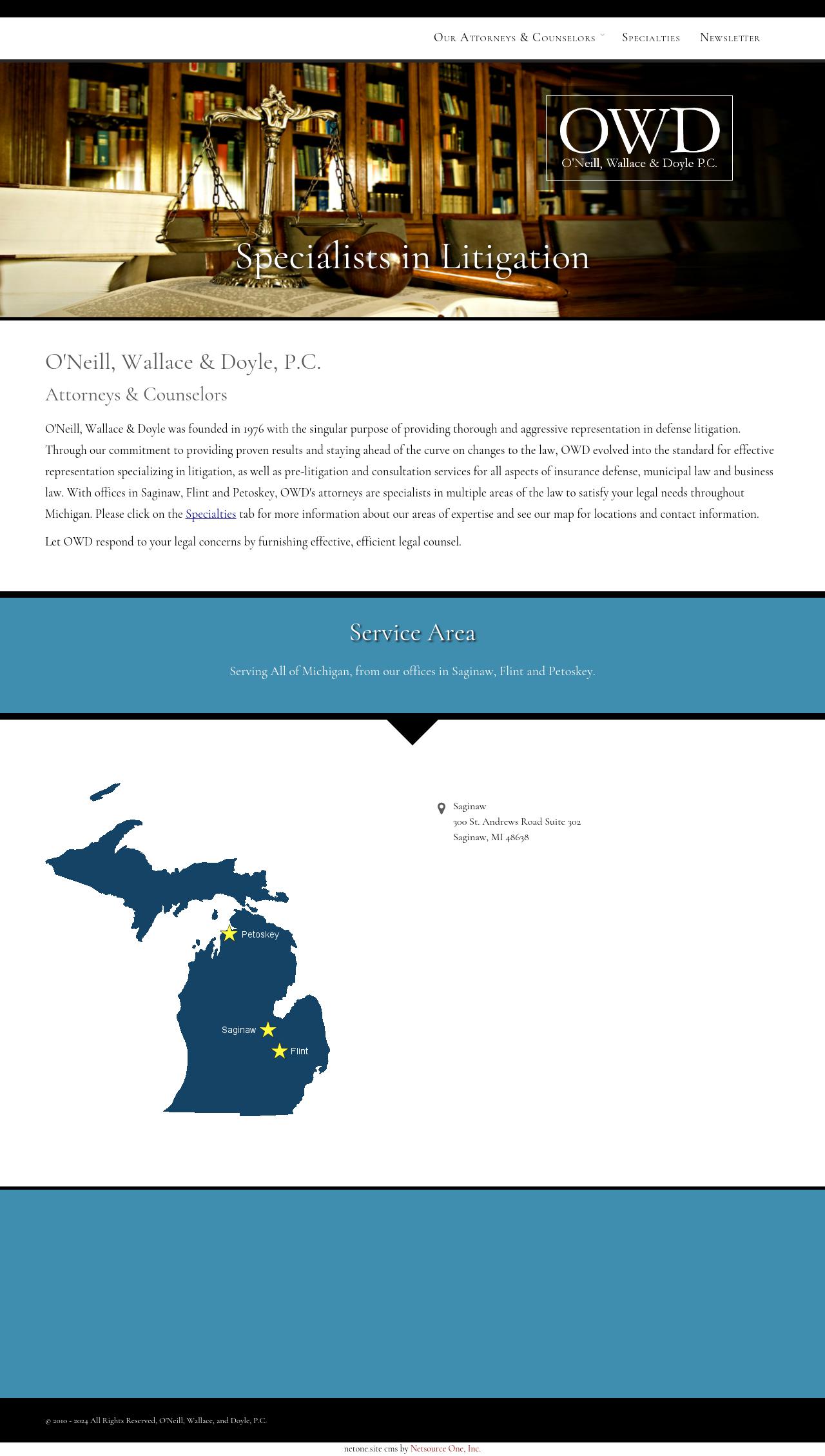 O'Neill, Wallace, and Doyle P.C. - Saginaw MI Lawyers