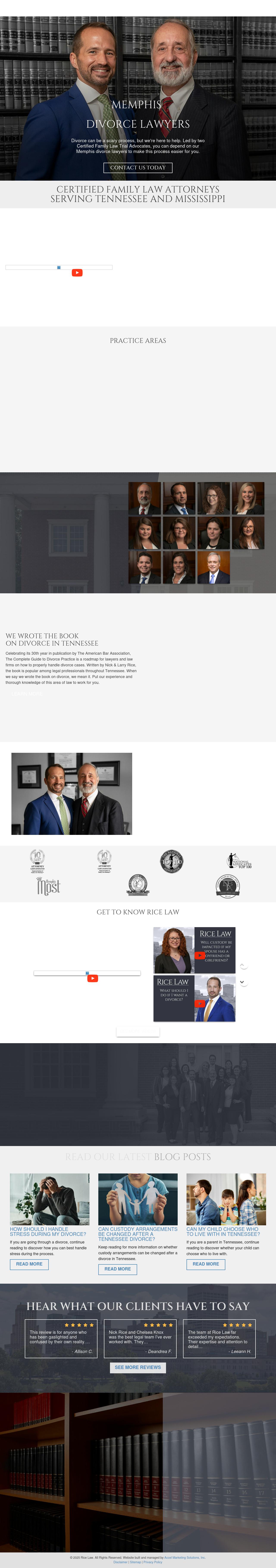 Rice Divorce Team - Memphis TN Lawyers