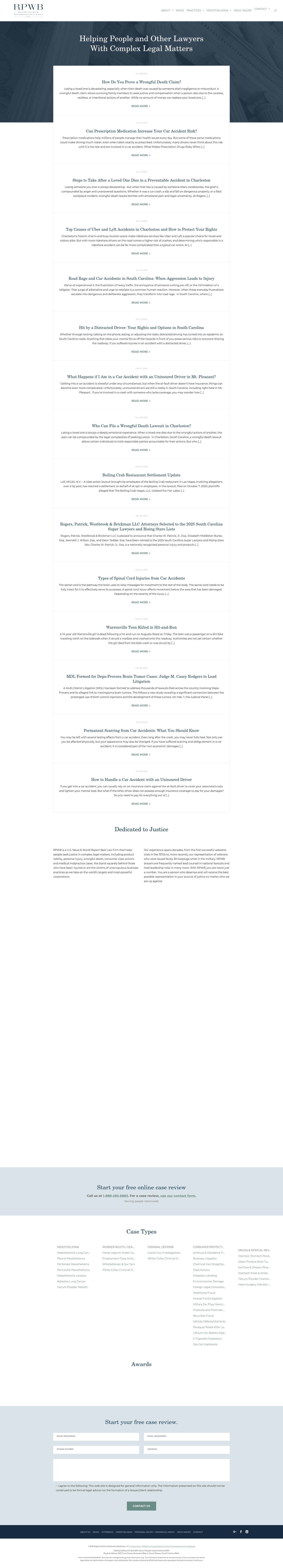 Richardson, Patrick, Westbrook & Brickman, LLC - Mount Pleasant SC Lawyers