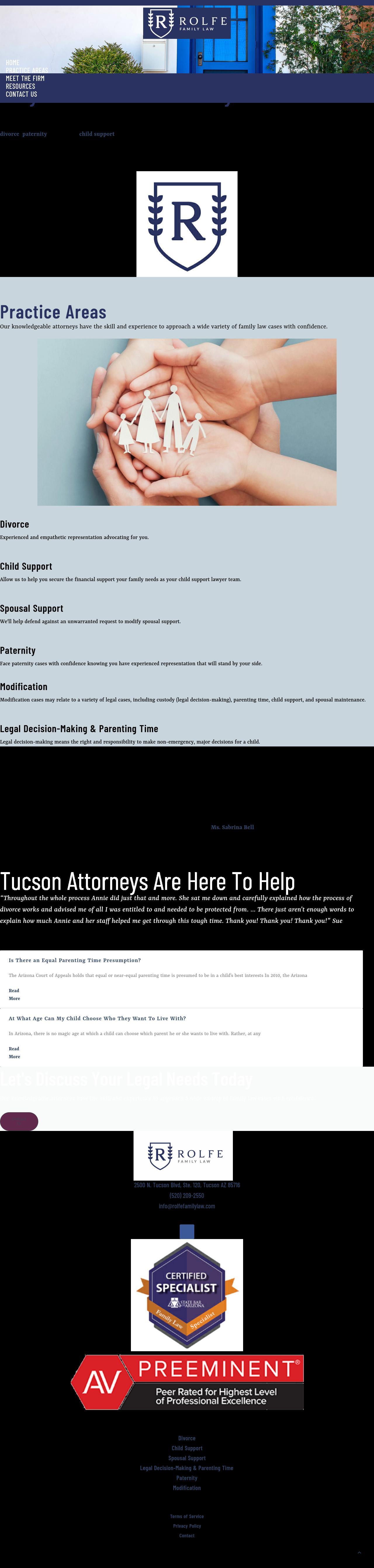 Rolfe Hinderaker, PLLC - Tucson AZ Lawyers