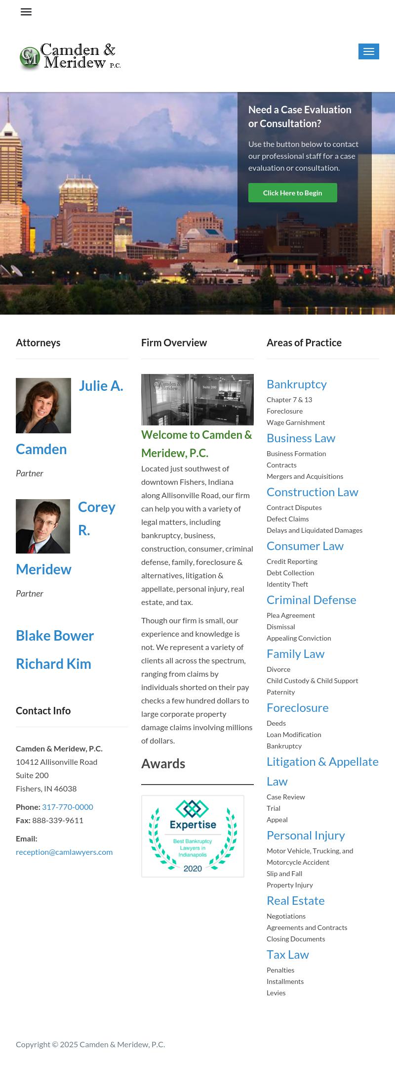 Camden & Meridew PC - Fishers IN Lawyers