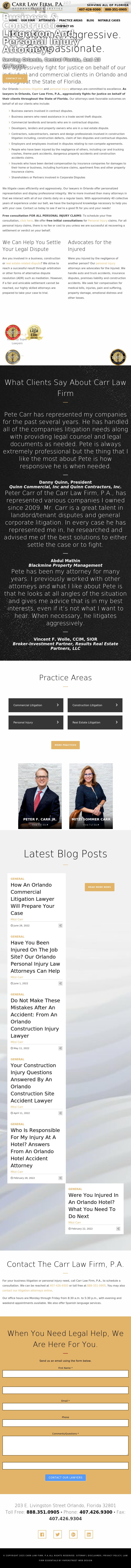 Carr Law Firm, P.A. - Orlando FL Lawyers