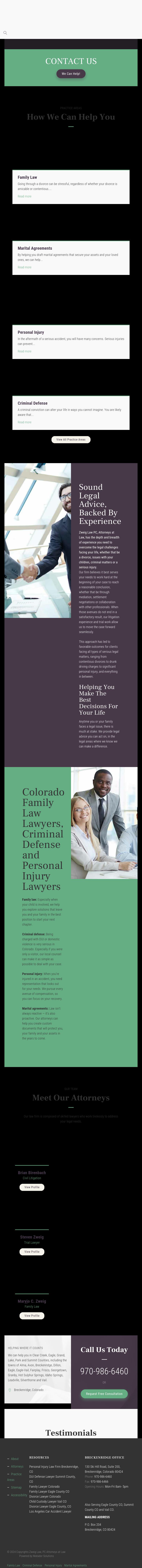 Cheroutes Zweig, PC Attorneys at Law - Breckenridge CO Lawyers