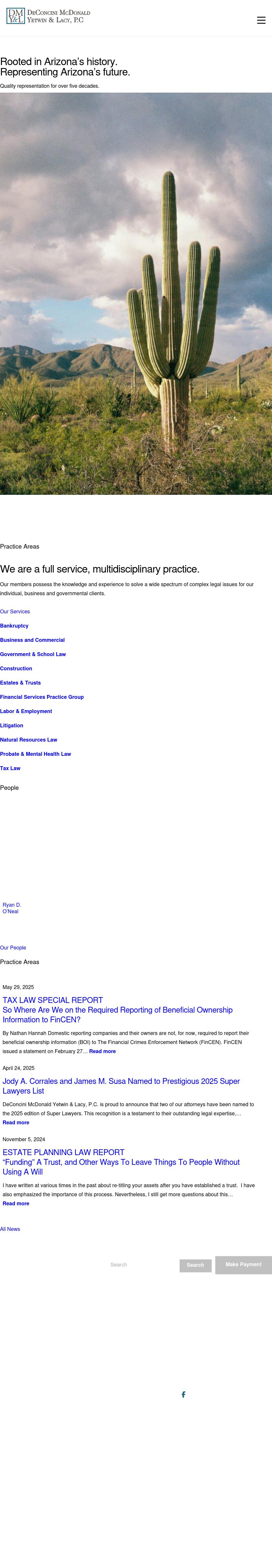DeConcini McDonald Yetwin & Lacy, P.C. - Tucson AZ Lawyers