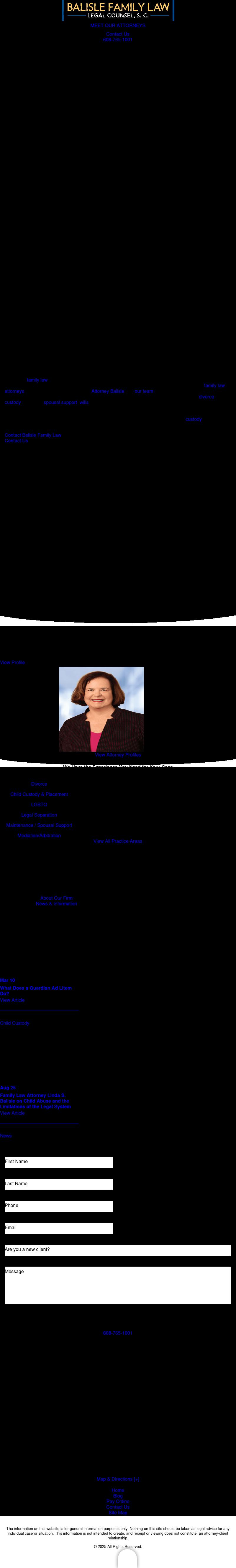 Balisle Family Law Legal Counsel, S.C. - Madison WI Lawyers