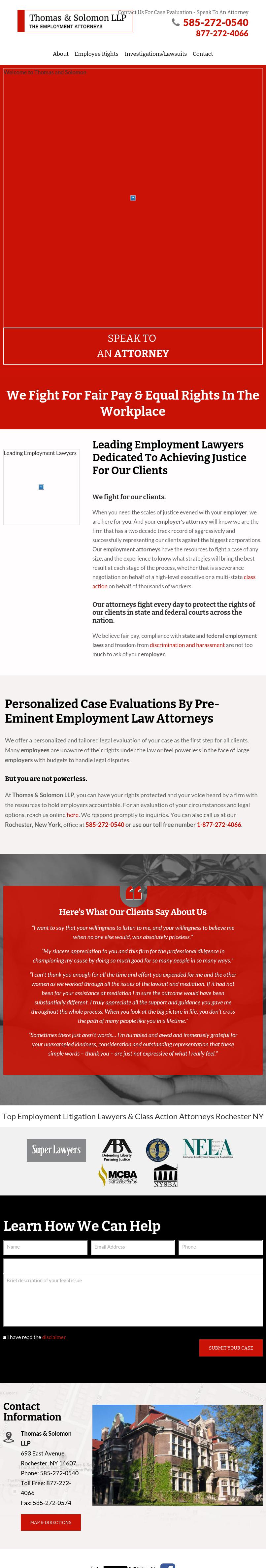 Thomas & Solomon LLP - Rochester NY Lawyers