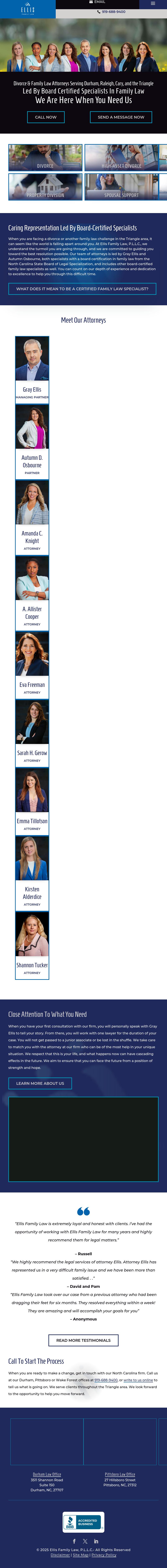 Ellis Family Law, P.L.L.C. - Durham NC Lawyers