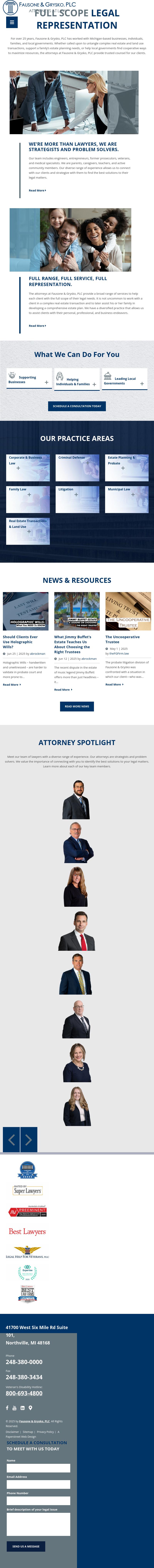 Fausone Bohn, LLP - Northville MI Lawyers