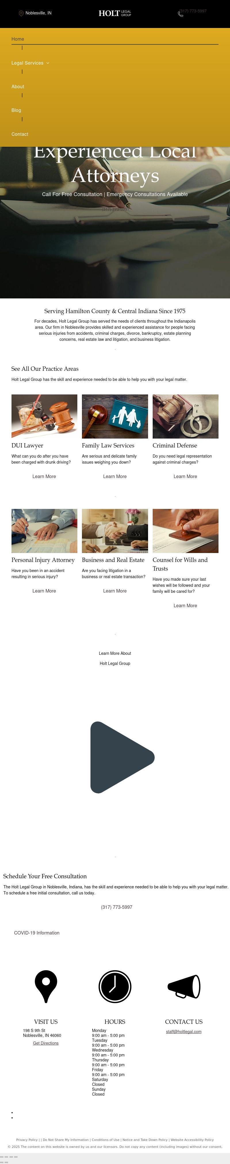 Holt Legal Group - Noblesville IN Lawyers