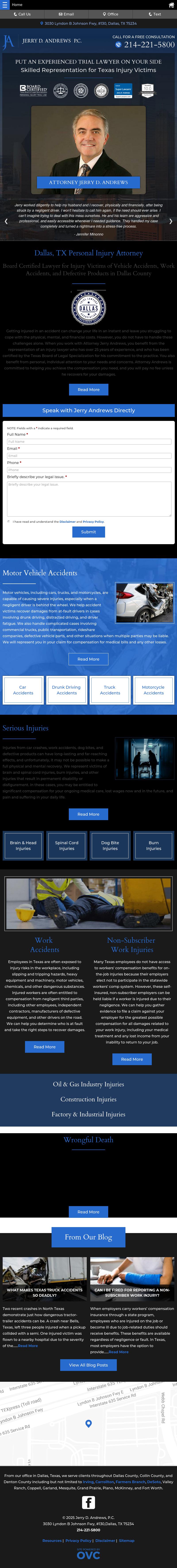 Jerry D. Andrews, P.C. - Dallas TX Lawyers