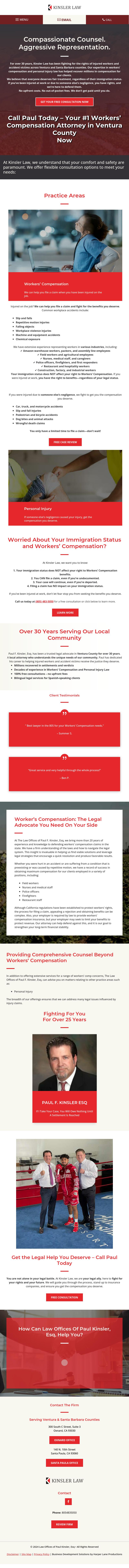 Law Offices of Paul F. Kinsler - Oxnard CA Lawyers