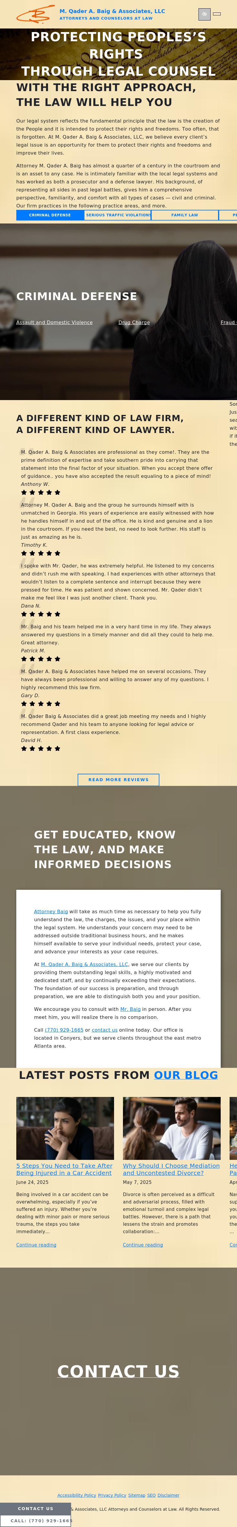 M. Qader A. Baig & Associates, LLC - Conyers GA Lawyers