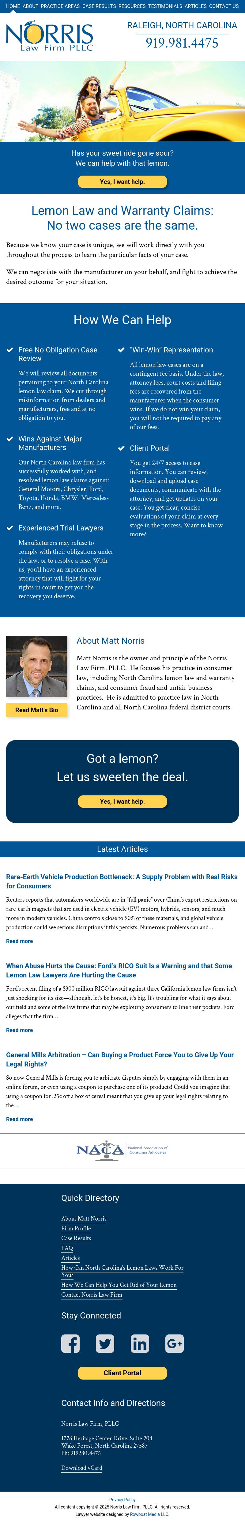 Norris Law Firm, PLLC - Raleigh NC Lawyers
