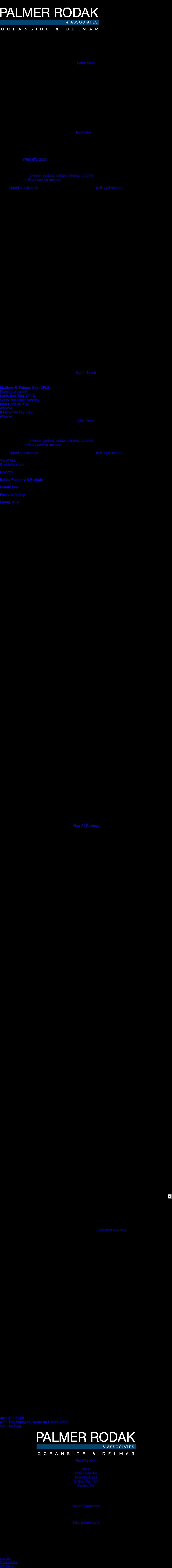 Palmer Rodak & Associates - Oceanside CA Lawyers