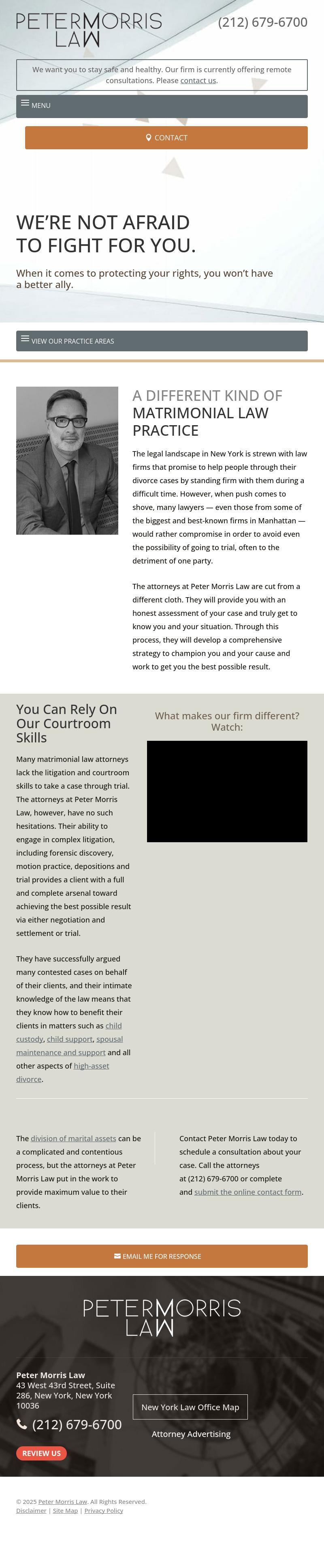 Peter Morris Law - New York  NY Lawyers