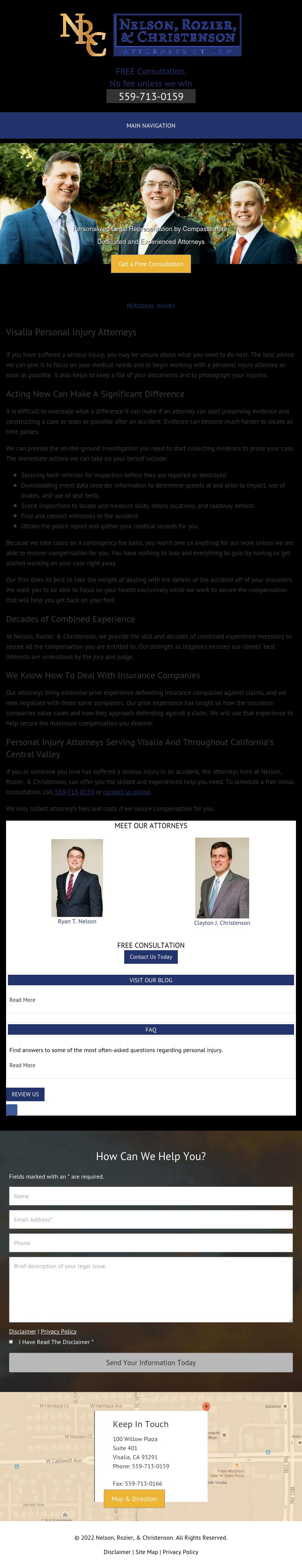 Nelson Rozier & Christenson - Visalia CA Lawyers