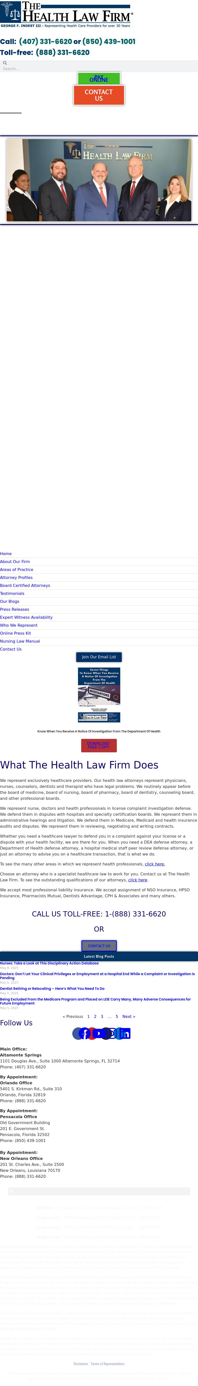 The Health Law Firm - Orlando FL Lawyers